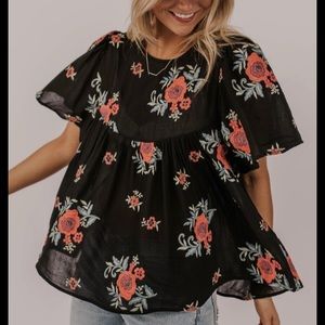 NWOT ROOLEE Floral Blouse